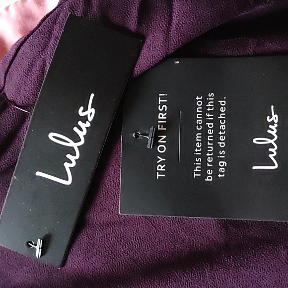 Lulus Shifting Dears Plum Dress Sz.Med NWT - Picture 9 of 10